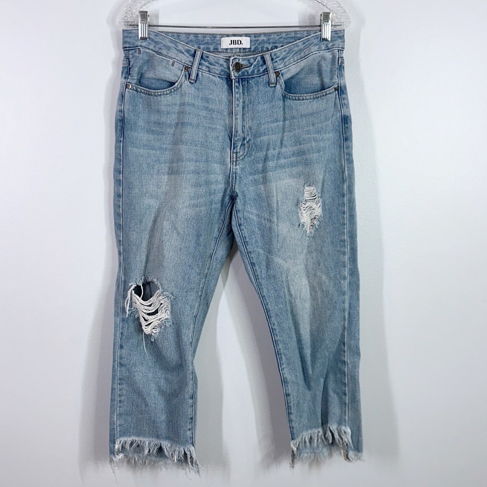 JBD by just black denim distressed straight leg jeans size 28